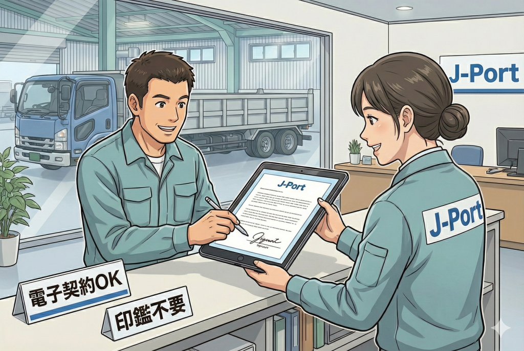 「電子契約」なら、印鑑を忘れても当日処分が可能